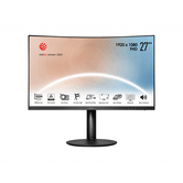 MONITOR MSI MODERN MD271CP 27" FHD, 1920x1080,  75HZ, 4MS, CURVO, ALTAVOCES , HDMI, DP, NEGRO