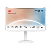 MONITOR MSI MODERN MD271CPW 27" FHD, 1920x1080,  75HZ, 4MS, CURVO, ALTAVOCES , HDMI, DP, BLANCO