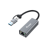 ADAPTADOR DE REDE USB-C 3.2 PARA 2,5 Gb RJ45 INCLUI ADAPTADOR USB-A EQUIP