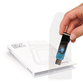 EMBALAGEM DE 10 CAPAS ADESIVAS PARA USB 2.5 X 90 MM + PASTA DE ORGANIZAÇÃO 3L 10250