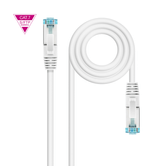 MANGUEIRA/CABO VERMELHO NANO CABO CAT.7 RJ45 LSZH SFTP PIMF AWG26 2M BRANCO