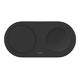BASE DE CARGA INALAMBRICA DOBLE BELKIN WIZ021VFBK 15 Qi2 BOOST CHARGE COLOR NEGRO