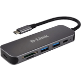 Leitor de cartão USB-C Hub 5 em 1 D-Link DUB-2325