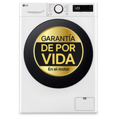 LAVADORA CARGA FRONTAL LG F2WR5S08AGW 8 KG 1200 RPM A BLANCO