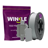WINKLE FILAMENTO IMPRESORA 3D PLA UL94 V0| COLOR GRIS | 1,75 MM | 750 GR.