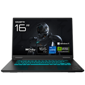 PORTÁTIL GIGABYTE A16 CWHI3ES864SH I7-13620H RTX5070 32GB 1TB 16" WUXGA W11H