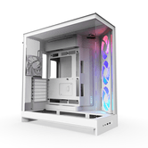CAJA NZXT H9 FLOW RGB (2025) GABINETE MID-TOWER DE CÂMARA DUPLA COM VENTOINHAS RGB - TODO BRANCO