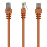 Cable CAT5E UTP moldeado 0,25m Naranja