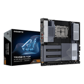 Placa-mãe AMD GIGABYTE TRX50 AI TOP-2B – Processadores AMD Ryzen Threadripper PRO 7000, VRM digital de 16+8+4 fases, até 5200 MHz DDR5,