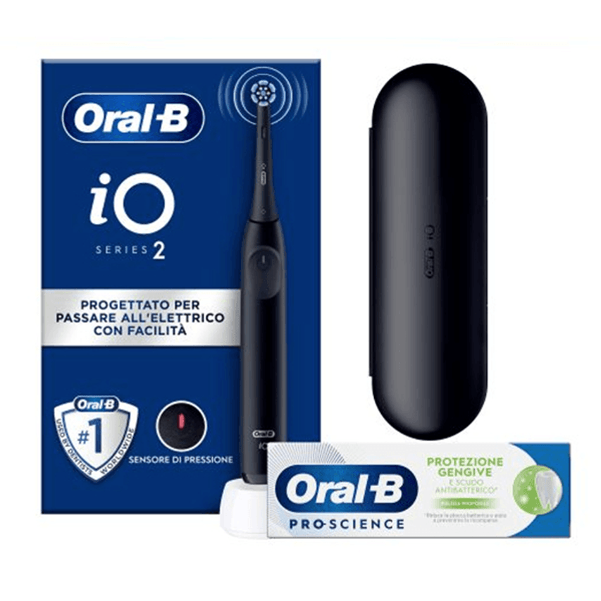 Escova de dentes elétrica Oral-B IO2 preta com F
