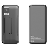 LEOTEC POWERBANK 20000mAh 22,5W PD20W Carga rapida Negro (1 salida USB-C + 2 salidas USB-A, incluye cable USB-A a USB-C de 22,5W)