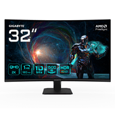 MONITOR GIGABYTE GS32QCA 31,5" Monitor Curvo para Jogos QHD - 2560 x 1440, 180Hz, 1ms, 250 cd/m², FreeSync, Pronto para HDR, HDMI 2.0, DisplayPort 1.4