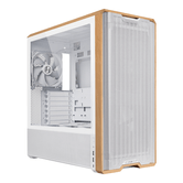 Lian Li Lancool LAN217W carcasa de ordenador Midi Tower Blanco  Madera
