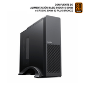 CAJA SOBREMESA/MICRO-ATX COOLBOX T313-BZ 300W 80+BRONZE USB3.0 NEGRA