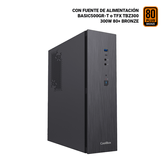 CAJA SOBREMESA/MICRO-ATX COOLBOX T370-BZ 300W 80+BRONZE USB3.0 NEGRA