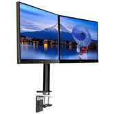 IIYAMA FLEXIBLE DESK MOUNT FOR DUAL MONITOR. DESK MOUNT WITH CLAMP. MONITOR SIZE 10~30", VESA 75X75 OR 100X100MM, <=10KG. (DS1002C-B1)