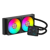 Abysm Oceanic TIDE 240 ARGB Kit de Refrigeracion Liquida - 2 Ventiladores de 120mm - Iluminacion ARGB - Bomba 2500rpm - Tubos de