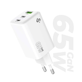 SUBBLIM CARGADOR GAN 65W CHARGER USB C+C+A