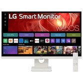 MONITOR LG 27U731SA-W - MONITOR MYVIEW 27", PAINEL IPS, (3840 x 2160), 60 Hz, 5 MS (GTG), WEBOS 24, DCI-P3 90%, AJUSTE DE INCLINAÇÃO, BRANCO