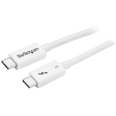 Cabo 0,5m Thunderbolt 3 USB-C Branco Compatível DisplayPort