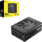 Fonte de alimentação totalmente modular CORSAIR HX1200 1200 W 80 PLUS Platinum, preta