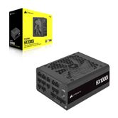 Fonte de alimentação totalmente modular CORSAIR HXi Series HX1000i 80 PLUS Platinum de 1000 W, preta