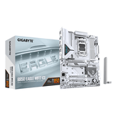 GIGABYTE AMD  B850 EAGLE WIFI7 ICE Placa base - Procesadores AMD Ryzen serie 9000, VRM digital de 8+2+2 fases, hasta 8200 MHz DDR5 (O.C.), 1x M.2 PCIe