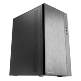TACENS  ACX Caja Mini Torre Micro ATX Frontal Aluminio Pulido Ventilador 12cm USB 3.0 Negro  Negro