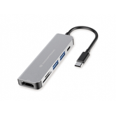 CONCEPTRONIC DONN02 ADAPTADOR USB-C 6IN1 HDMI USB-C USB 3.0 LEITOR SD