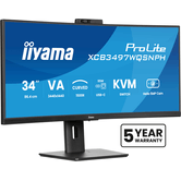 Alto-falantes HDMI IIYAMA XCB3497WQSNPH-B1 ProLite 34" LED VA UltraWide Quad HD