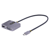 ADAPTADOR DE VÍDEO USB C HDMI/VGA - 4K 60HZ 3.5MM ÁUDIO 100W PD