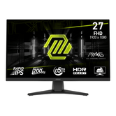 MONITOR MSI MAG 272F. 27" 1920x1080. PONTAS PLANAS. 200 HZ. PRETO