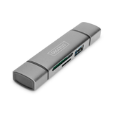 Adaptador USB tipo C+PD Gigabit Ethernet com função de fonte de alimentação