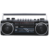 RADIO GRABADORA PORTÃTIL USB SD BLUETOOTH CASSETTE TREVI RR 501 BT NEGRO