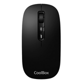 MOUSE PRETO SEM FIO COOLBOX W02-IA DE 1.600 DPI