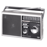 RÁDIO TREVI MB 749 W PORT. RÁDIO MULTIBANDA ESTILO RETRÔ AW/USB METAL CINZA