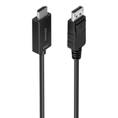 AISENS Cable conversor DisplayPort a HDMI 4K 60Hz  DP M HDMI M  Negro  1 5m
