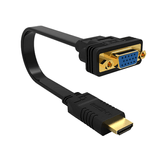 Adaptador de cabo de vídeo Ewent EW9869 0,15 m HDMI Tipo A (Padrão) VGA (D-Sub) Preto