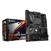 GIGABYTE AMD  B550 AORUS ELITE V2 Placa base - Procesadores AMD Ryzen 5000, VRM de 12+2 fases, hasta 4733 MHz DDR4, 1xPCIe 4.0 + 1xPCIe 3.0 M.2, LAN 2
