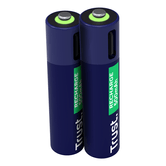 PACOTE DE BATERIA AAA RECARREGÁVEL TRUST USB-C AAA 500 mAh, 2 UNIDADES 25585