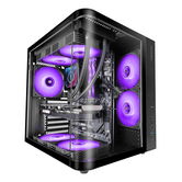 MARS GAMING Semitorre ATX MCCURV negra