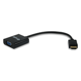 ADAPTADOR HDMI MASCULINO PARA VGA FEMININO COM CONECTOR DE ÁUDIO 3,5" EQUIP 11903607