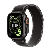 Capa de titânio preta de 49 mm para Apple Watch Ultra 3 GPS + Cellular com gravata preta/carvão - M/L