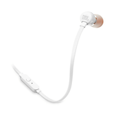 auriculares jbl t160 tune wired in-ear headphone with mic white