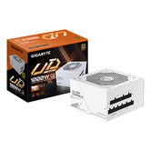 Fonte de alimentação GIGABYTE UD1000GM PG5 V2 ICE 1000W — PCIe Gen 5.1, 80 PLUS Gold, design totalmente modular, válvula