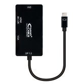 CONVERSOR NANO CABO USB-C A VGA/DVI/HDMI 3 EN 1 USB-C/M-VGA/H-DVI/H-HDMI/M