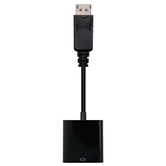 NANO CONVERTER CABO DISPLAYPORT/M - VGA/H 15CM PRETO