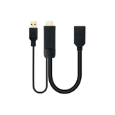 Nanocabo Conversor HDMI/M para DP/H Negro 20 cm