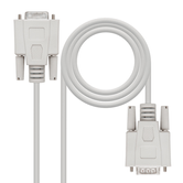 Nanocabo Série RS232, DB9 MH, Bege, 1,8m