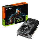 Placa gráfica preta GIGABYTE GeForce RTX 5060 GDDR7 8GB